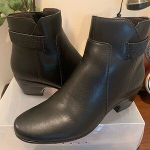 Practically new black booties
